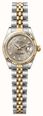 Pre-owned Rolex Datejust Diamond (26mm) Grey Patterned Dial / Two-Tone Stainless Steel Bracelet Watch JMP-835572