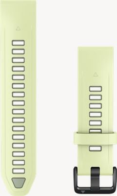Garmin QuickFit Bands (20mm) Citron/Willow Silicone with Black Hardware - Strap Only 010-14506-01