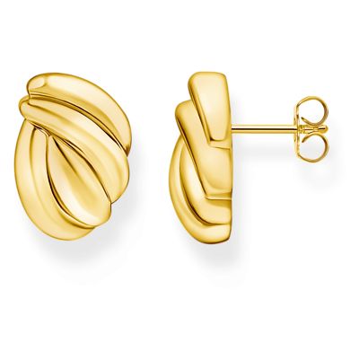 Thomas Sabo H2327-413-39 Gold-plated Organic-shaped Stud Jewellery