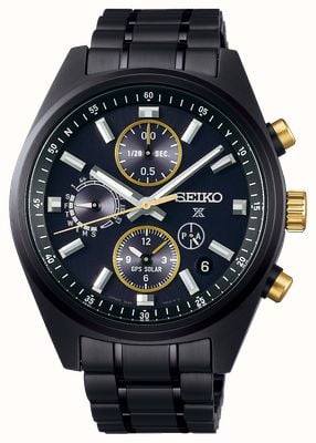 Seiko Prospex GPS Solar Chronograph Speedtimer Limited Edition 100th Anniversary of Seiko in Black SSH169J1