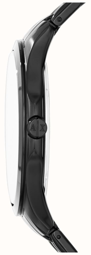 Armani Exchange Men's | Black Dial | Dark Grey Stainless Steel Bracelet ...