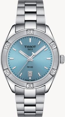 Tissot PR100 Lady Sport Chic | Blue Dial | Stainless Steel Bracelet T1019101135100