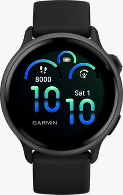 Garmin Vívoactive 6 AMOLED Health & Fitness GPS Smartwatch - Slate with Black Band 010-02985-00