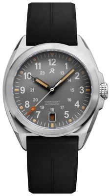 RZE Valour 38 Automatic (38mm) Slate Grey Dial / Black HexaFlex Rubber Strap VAL-38-SG