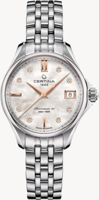 Certina DS Action Lady Diamond Set Mother of Pearl Dial Watch C0322071111600