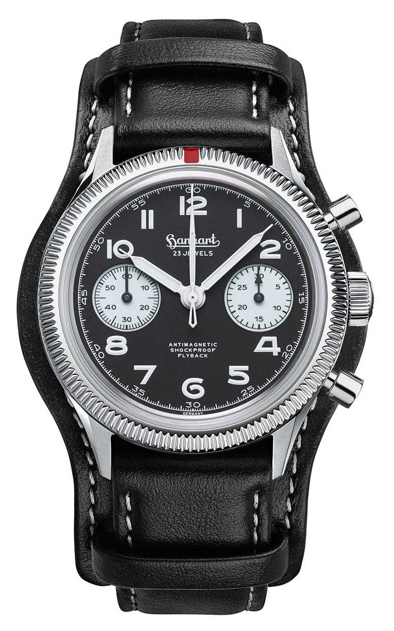Hanhart H701.211-7010 417 ES 1954 Flyback Reverse Panda ( Watch