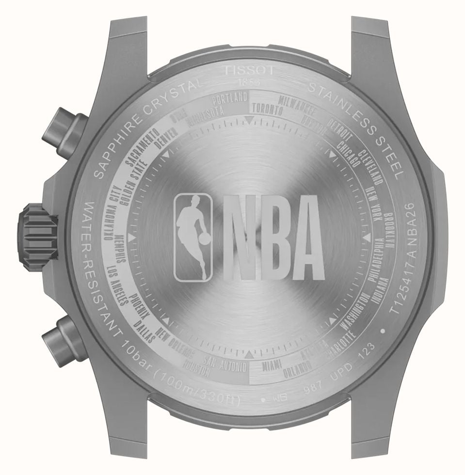 Tissot Supersport Chrono NBA Special Edition (42mm) Grey Dial / Grey Rubber Strap T1254171703100 - alternate view 5