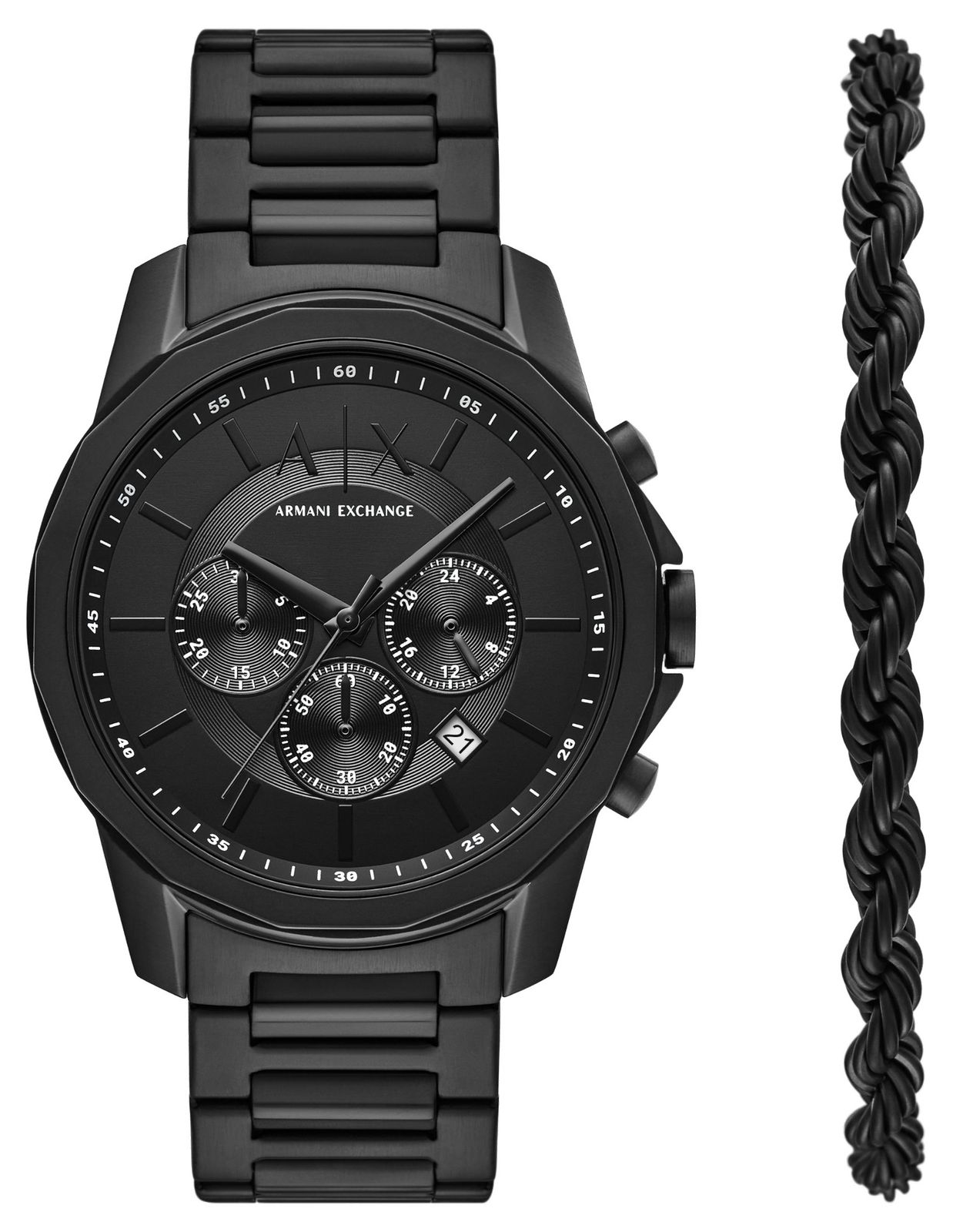 Armani Exchange AX7163SET Watch & Bracelet Gift Set (44mm)