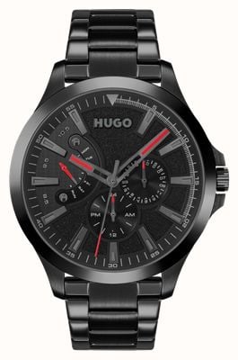 HUGO #LEAP Casual | Black Dial | Black IP Bracelet 1530175