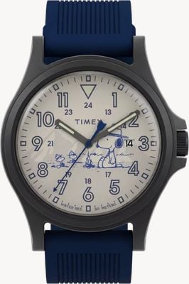 Timex PEANUTS EXPEDITION ACADIA Silicone Strap 40mm TW2Y84700