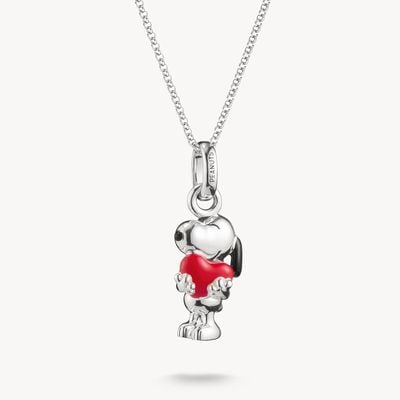 Thomas Sabo Silver Chain Snoopy with Heart Pendant PEANUTS KE2354-664-10-L45V