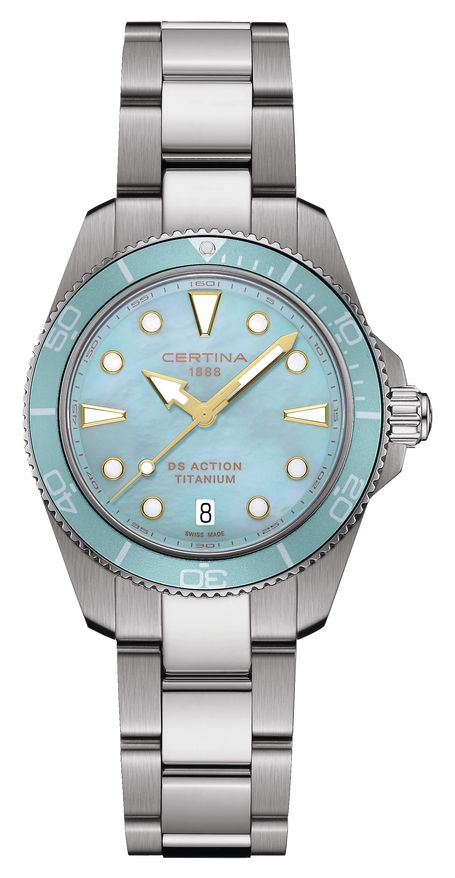 Certina C0482104413100 DS Action Quartz (34.5mm) Blue Mother Watch