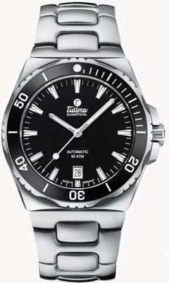 Tutima Glashütte M2 Seven Seas S Automatic (40mm) Black Dial / Stainless Steel Bracelet 6156-02