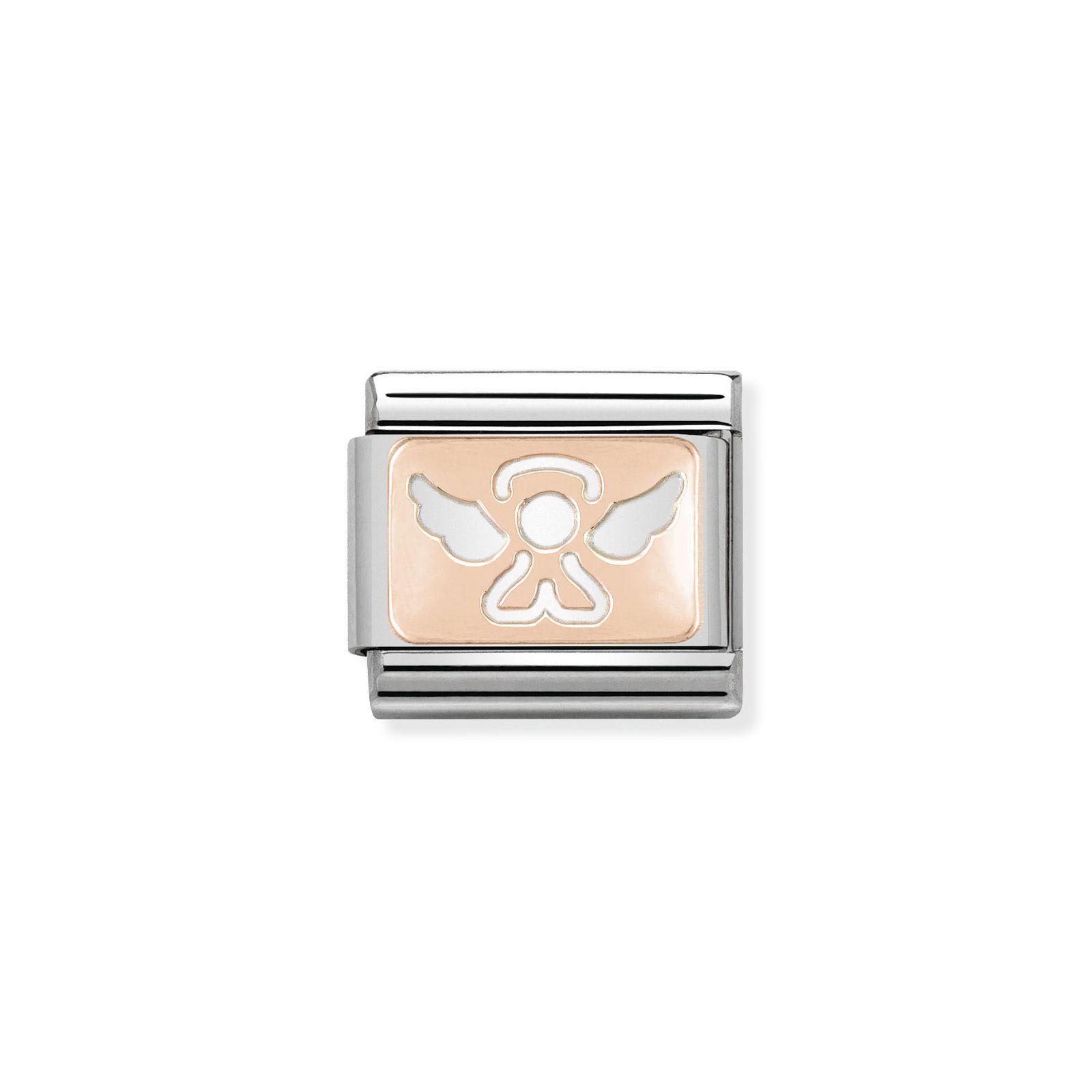 Nomination 430101/14 Classic Angel 9ct Rose Gold & Steel Jewellery