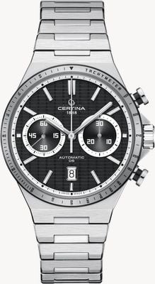 Certina DS-7 Chrono Auto (42mm) Black Dial / Stainless Steel Bracelet C0434272105100