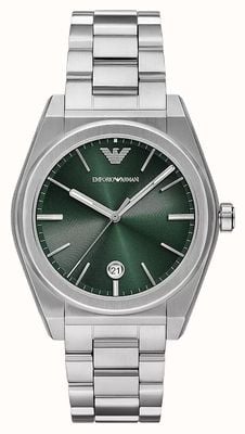 Emporio Armani Men's (41mm) Green Dial / Stainless Steel Bracelet AR11621