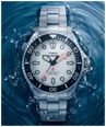 Timex DEEPWATER MERIDIAN Mens Stainless Steel Bracelet With White Dial TW3A01600 - alternate view 6