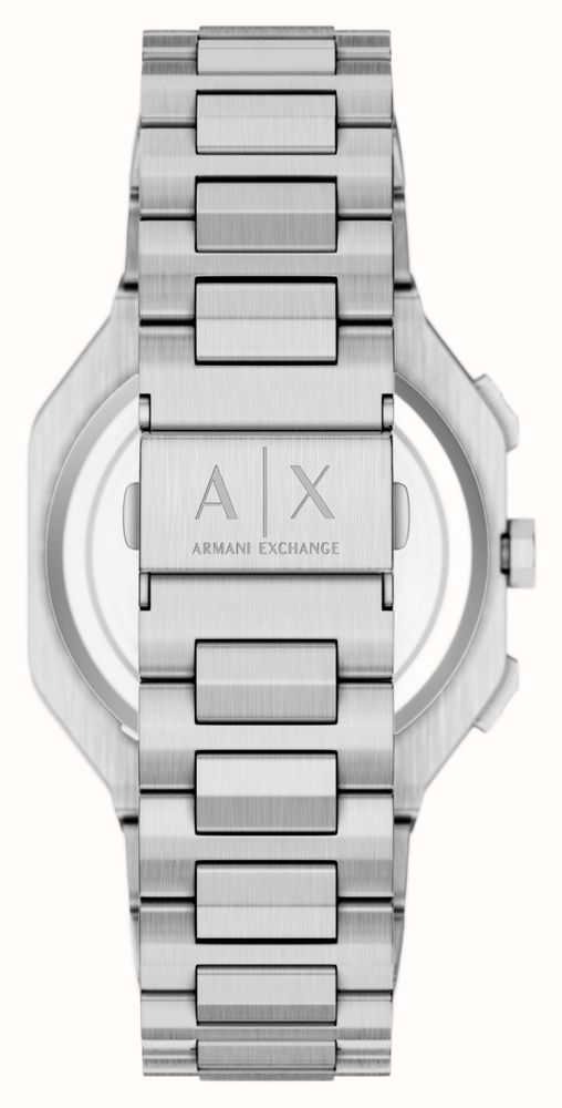 Armani Exchange Dual-Time Quartz (40mm) Black Dial / Stainless Steel Bracelet AX1475 - alternate view 4