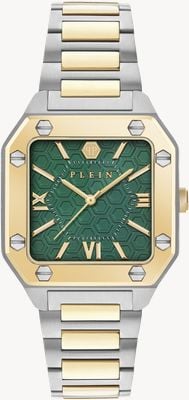 Philipp Plein PLEIN EDGE Quartz (34mm) Green Dial / Two-Tone Stainless Steel Bracelet PWZGA0226