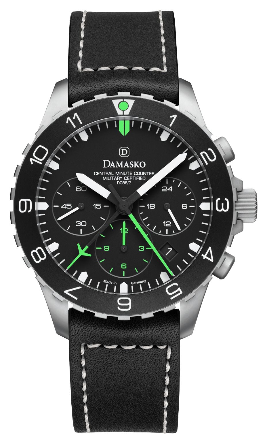 Damasko DC86/2 BLACK CALF LEATHER DC86/2 Chronograph Watch