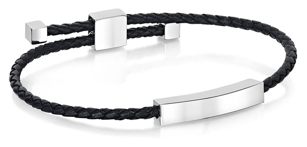 Fred Bennett B5200 Son Leather Woven Toggle Bracelet Jewellery-image