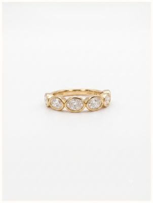 9ct Yellow Gold Lab Grown Oval Diamond Ring 1.00cts D Vvs J2253