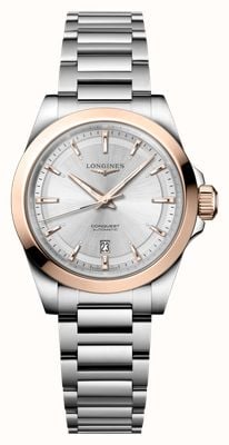 LONGINES Conquest Automatic 18k (30mm) Sunray Silver Dial / Stainless Steel Bracelet L33205726