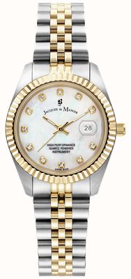 Jacques Du Manoir Women's Inspiration 31mm Mother Of Pearl Dial JWL01204