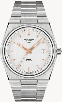 Tissot PRX Quartz (40mm) Silver Dial / Stainless Steel Bracelet T1374101103100