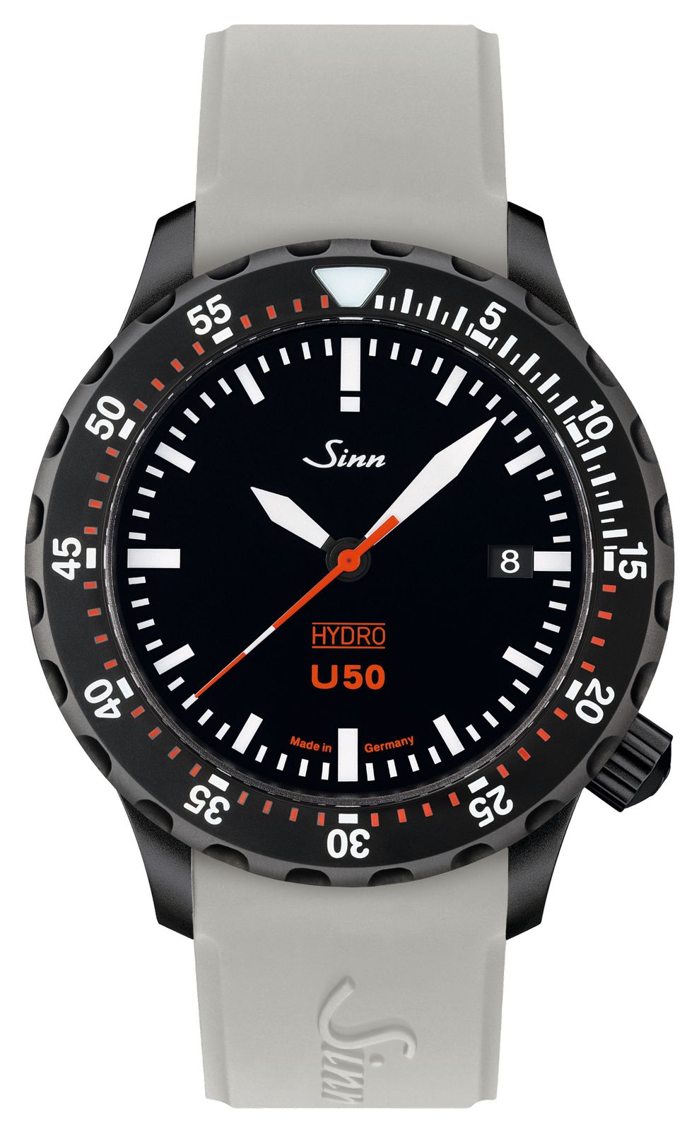 Sinn 1051.020 GREY SILICONE U50 HYDRO S 5000m (41mm) Black Watch