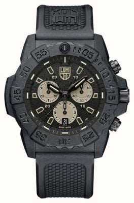 Luminox Navy SEAL Chronograph 3580 Series (45mm) Black Dial / Black NBR Rubber Strap XS.3587