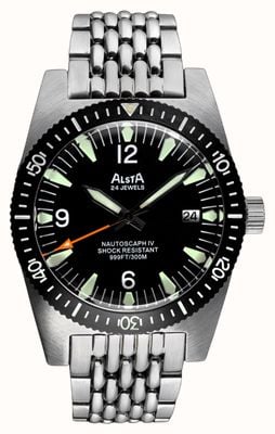 Alsta Nautoscaph IV Automatic (40mm) Black Dial / Stainless Steel Bracelet NAUTOSCAPH IV