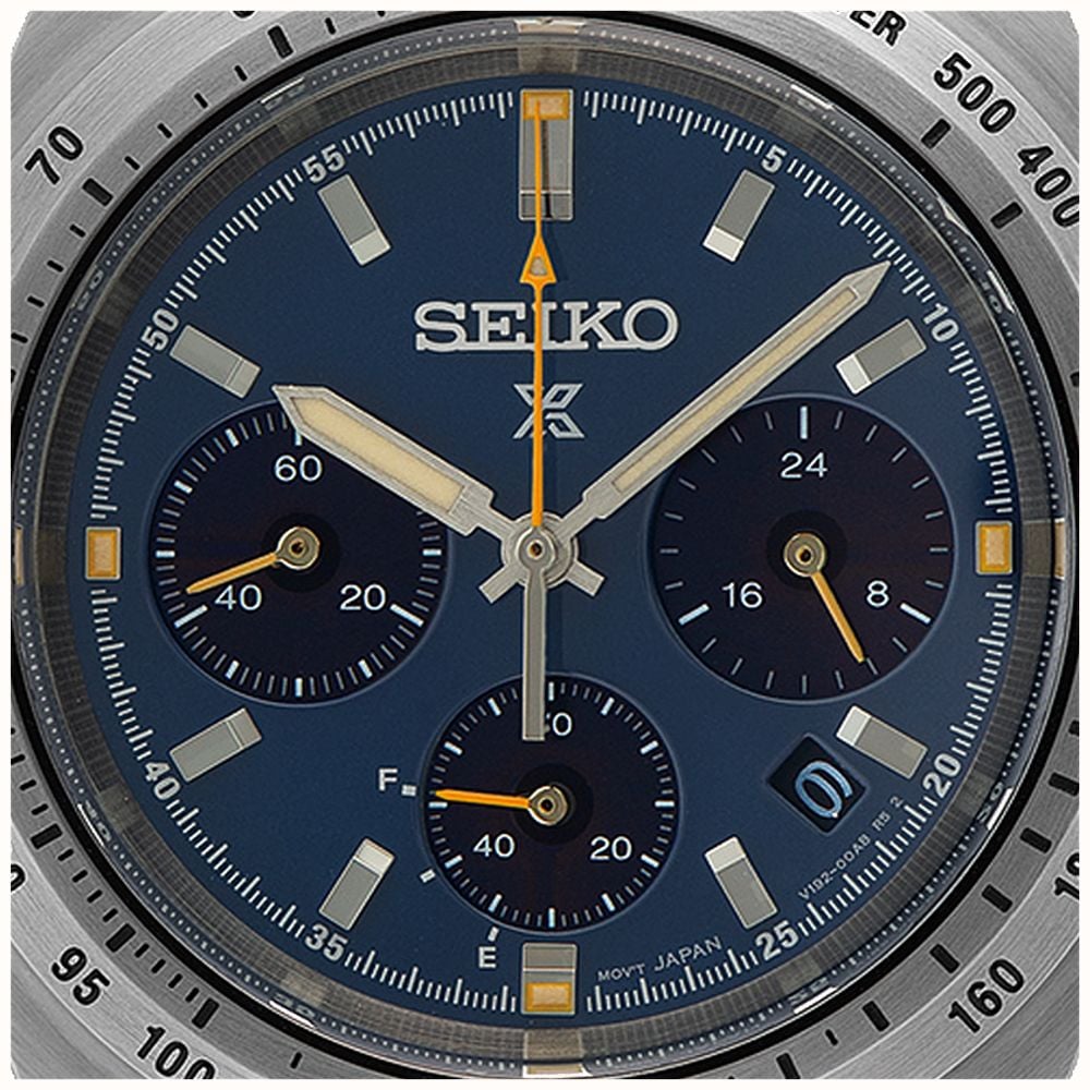 Seiko Prospex Speedtimer European Exclusive Limited Edition in Midnight Riviera Blue HBJ008P1 - alternate view 5