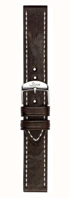 Sinn Dark Drown Vintage-Look Cowhide Leather Strap with Steel Pin Buckle BL50202002007125400A