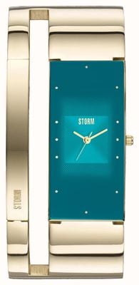 STORM STORM ALVARA GOLD TEAL (20.5mm) Teal Dial / Gold PVD Stainless Steel Bracelet 47343/GD/T