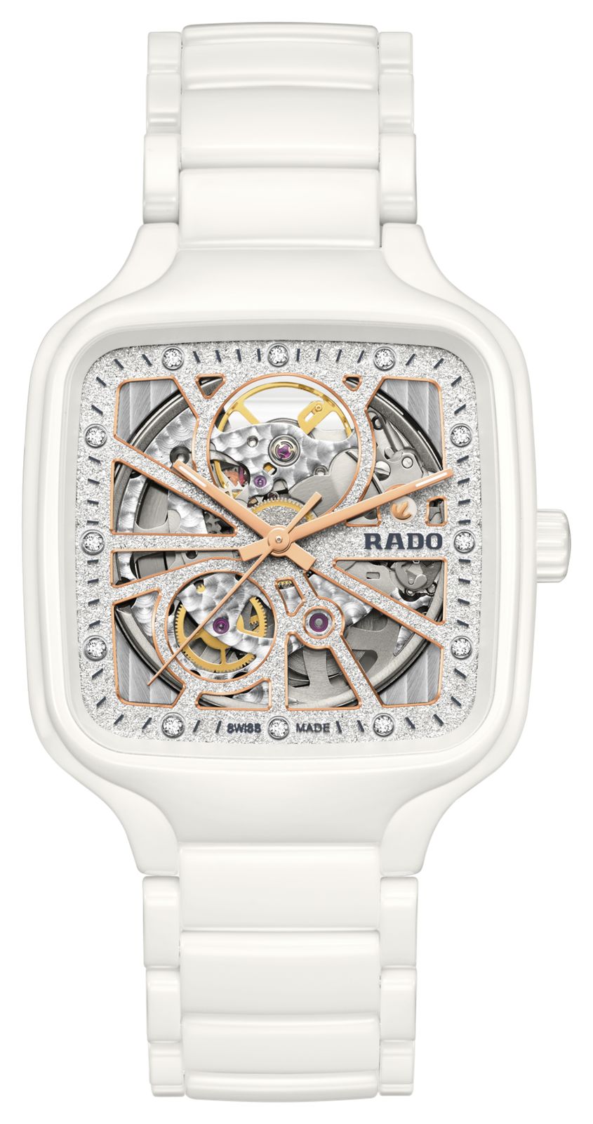 RADO R27073722 True Square Automatic Open Heart Sparkling ( Watch