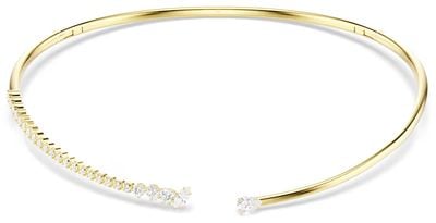 Swarovski Mesmera choker, Mixed cuts, White, 18K gold finish 5765320