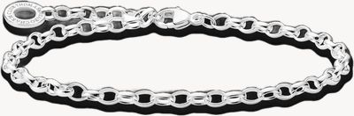 Thomas Sabo Charm bracelet Sterling Silver Bow And Lipstick X0163-001-12-L18.5