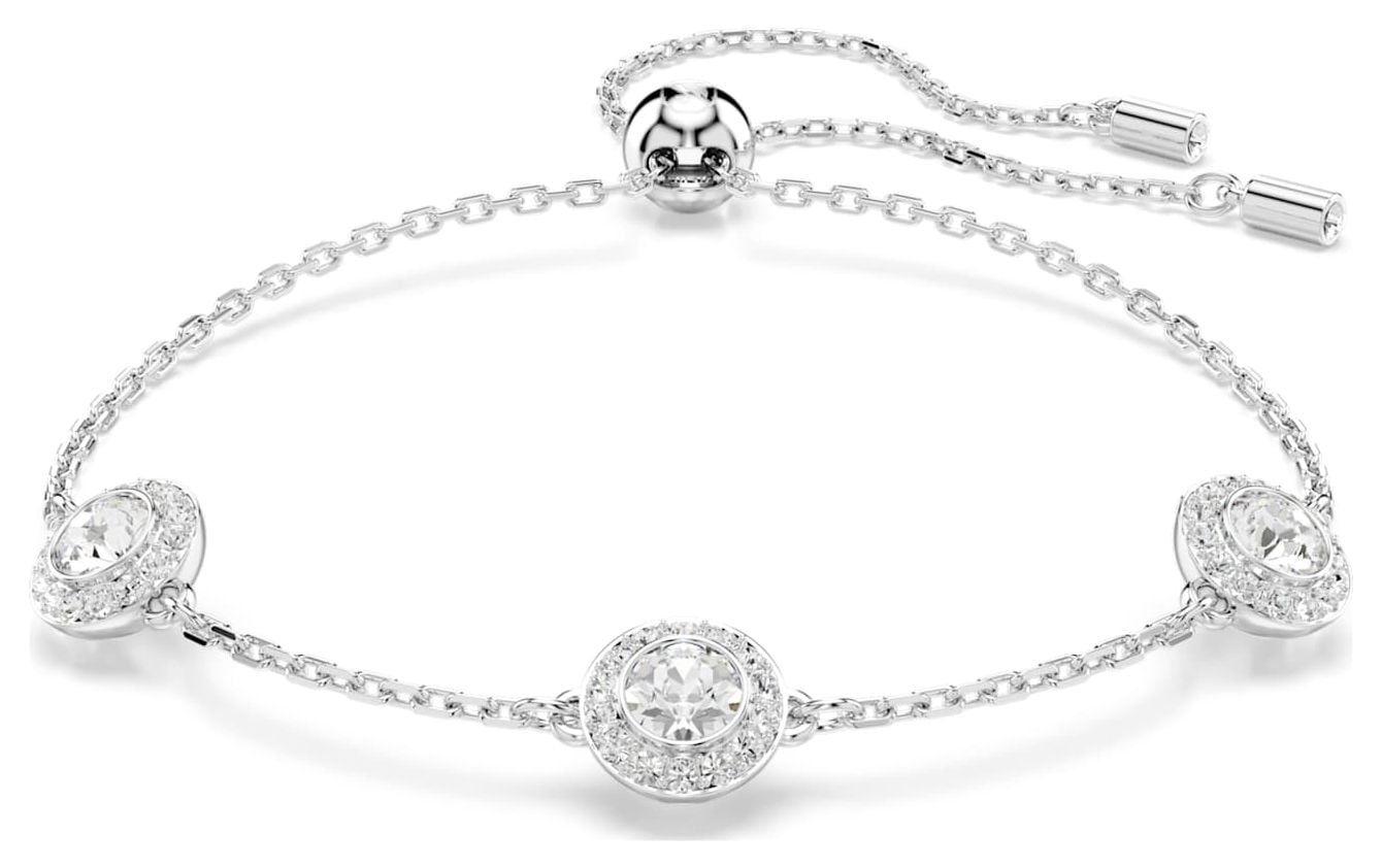 Swarovski 5732272 Una Angelic Bracelet, Round Cut, Double Jewellery