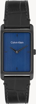 Calvin Klein CK Dapper (24mm) Blue Dial / Black Leather Strap 25200531