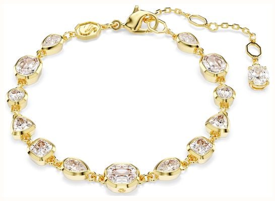 Swarovski Imber Tennis Bracelet White Crystals Gold-Tone Plated 5705471