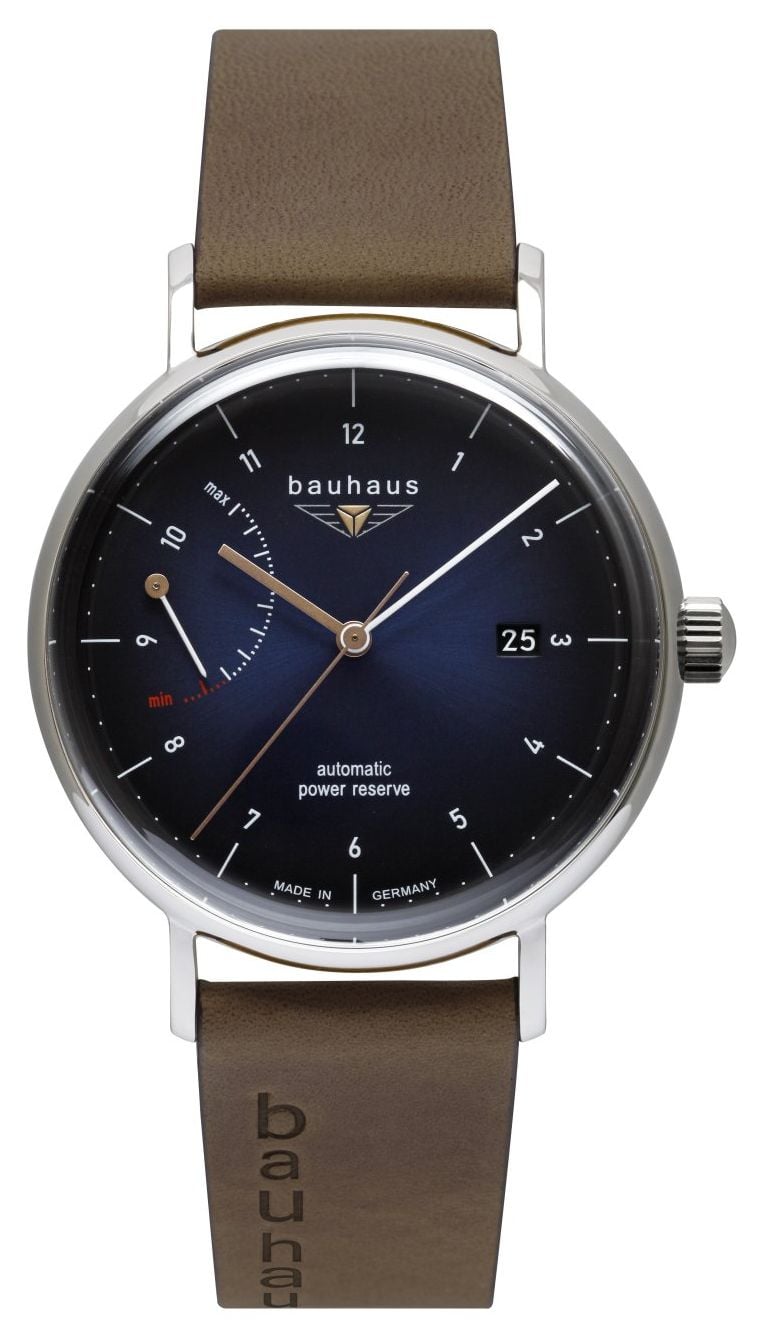 Bauhaus 21603 Classic Automatic Power-Reserve (41mm) Dark Watch