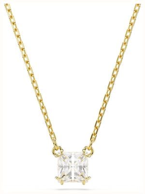 Swarovski Stilla Pendant Necklace White Crystal Gold-Tone Plated 5693153