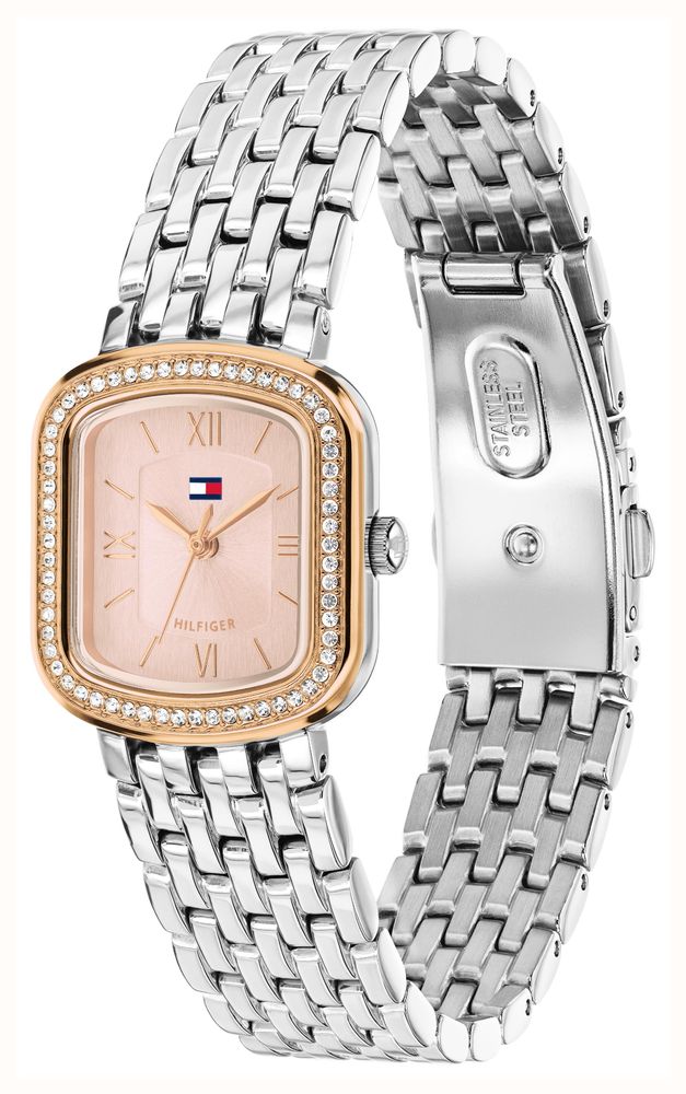 Tommy Hilfiger Abby Stainless Steel Bracelet Rose Gold Crystal bezel Watch 1782925 - alternate view 2