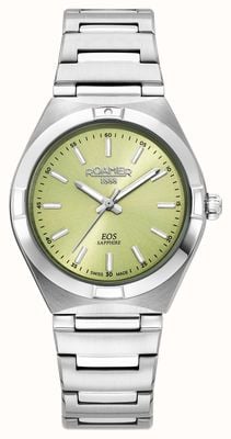 Roamer Women's EOS Classic (34mm) Green Dial / Stainless Steel Bracelet 982847 41 75 20