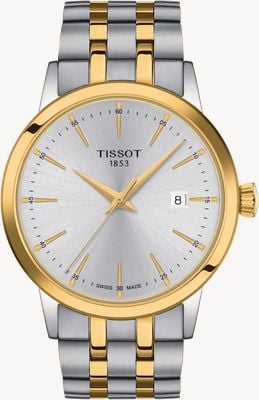 Tissot Classic Dream Quartz (42mm) Silver Dial / Two-Tone Stainless Steel Bracelet T1294102203100