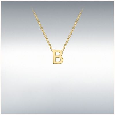 IBB 9ct Yellow Gold Initial B Pendant 1.19.0151