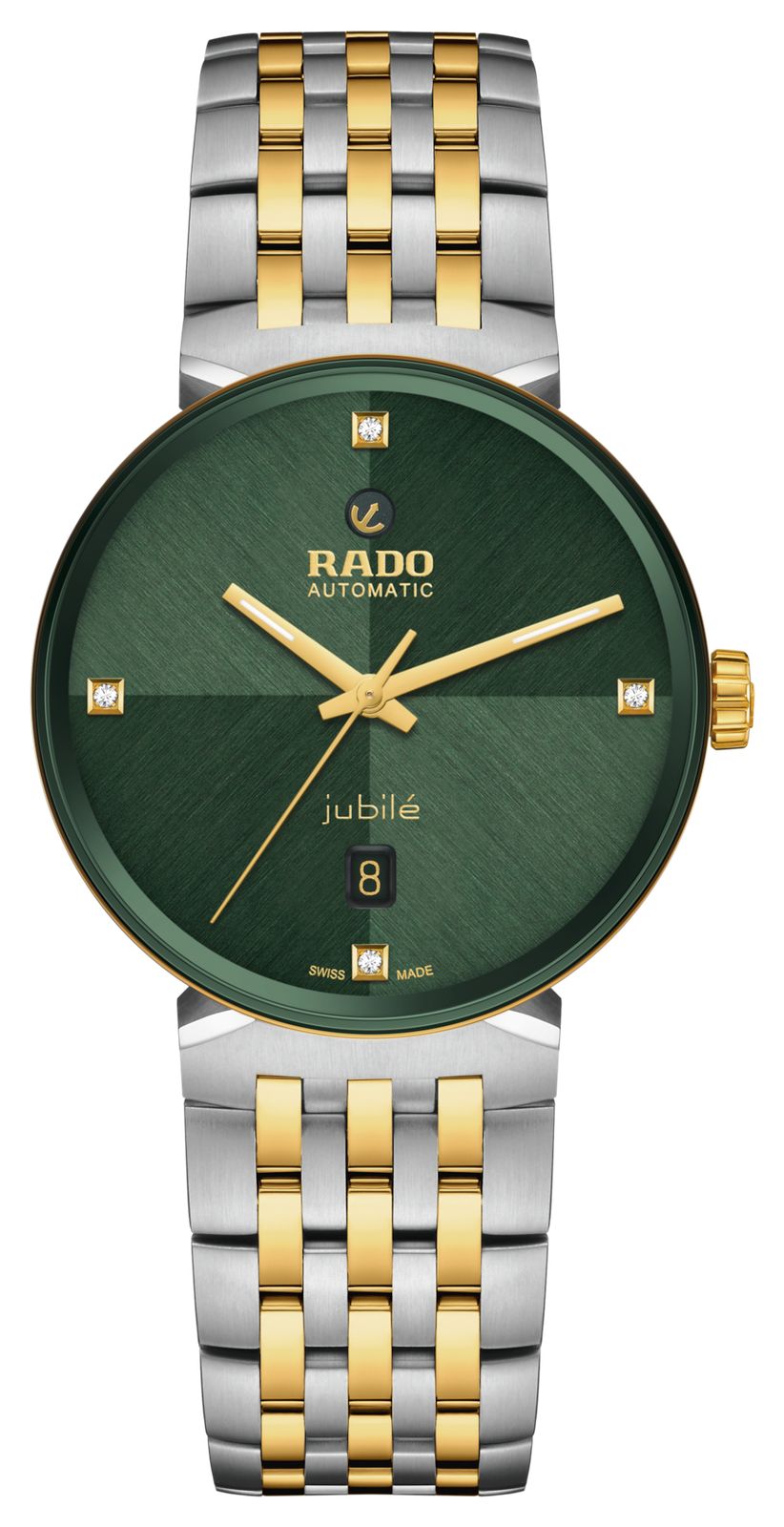 RADO R48903723 Florence Automatic (39mm) Embossed Green Dial Watch