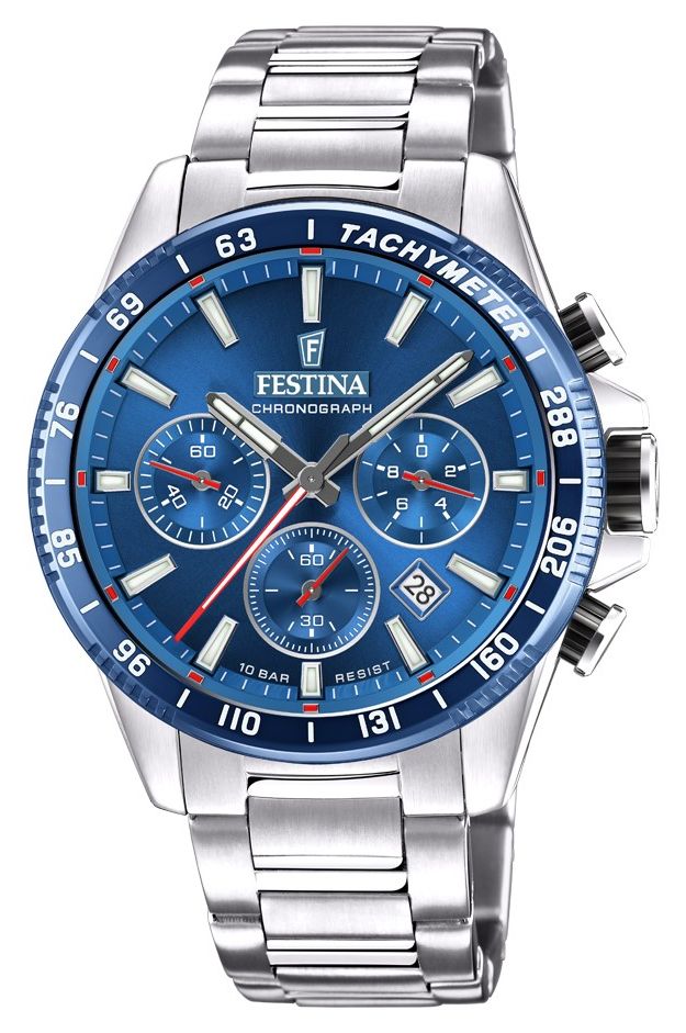 Festina F20560/3 Men's Chronograph | Blue Dial | Stainless Watch
