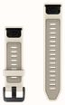 Garmin QuickFit Bands (20mm) Cream/French Grey Silicone with Black Hardware - Strap Only 010-14506-04 - alternate view 2